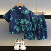 Trendy Unisex Blue Teddy Cord Set .